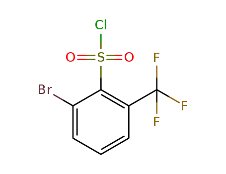 Molecular Structure of 1431291-88-1 (2-bromo-6-trifluoromethybenzenesulfonyl chloride)