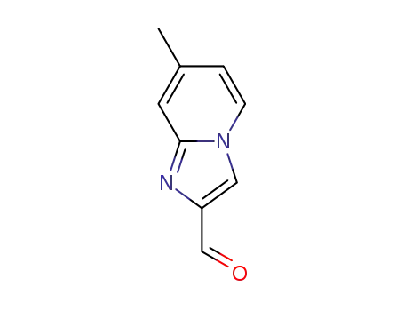 Molecular Structure of 202348-54-7 (Imidazo[1,2-a]pyridine-2-carboxaldehyde, 7-methyl- (9CI))