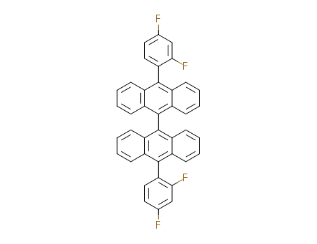 Molecular Structure of 1505455-98-0 (10,10'-bis(2,4-difluorophenyl)-9,9'-bianthracene)