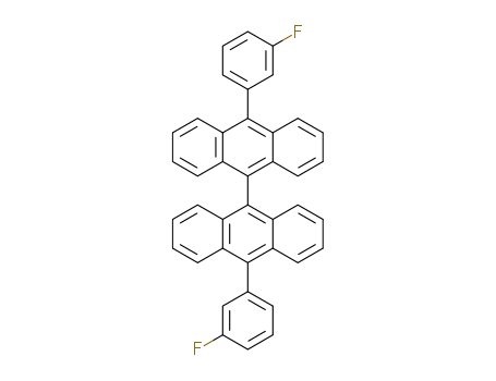 Molecular Structure of 1505455-96-8 (10,10'-bis(3-fluorophenyl)-9,9'-bianthracene)