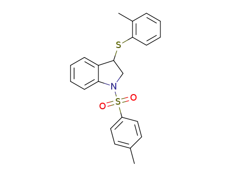 Molecular Structure of 1429656-46-1 (3-(o-tolylthio)-1-tosylindoline)