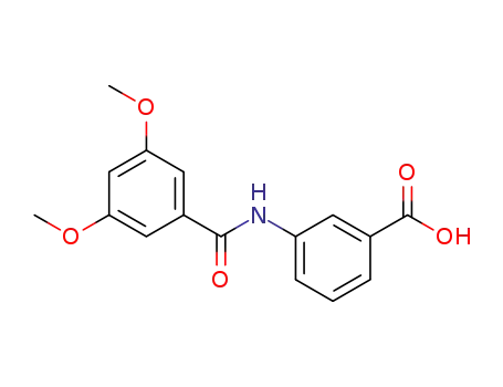 Molecular Structure of 444080-03-9 (Benzoic acid, 3-[(3,5-dimethoxybenzoyl)amino]-)