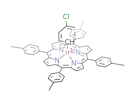 Molecular Structure of 1280227-58-8 ([Ir(5,10,15,20-tetra-p-tolylporphyrinato dianion)(4-chlorophenyl)])