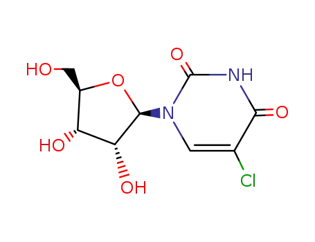 Molecular Structure of 2880-89-9 (5-Chlorouridine)