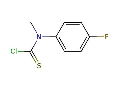 Molecular Structure of 10254-60-1 (N-(4-FLUOROPHENYL)-N-METHYLTHIOCARBAMOYL CHLORIDE)