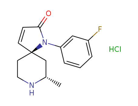 1,8-Diazaspiro[4.5]dec-3-en-2-one, 1-(3-fluorophenyl)-7-Methyl-, hydrochloride (1:1), (5R,7S)-
