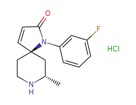 1,8-Diazaspiro[4.5]dec-3-en-2-one, 1-(3-fluorophenyl)-7-Methyl-, hydrochloride (1:1), (5R,7S)-