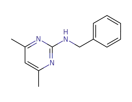 Molecular Structure of 106270-42-2 (benzyl-(4,6-dimethyl-pyrimidin-2-yl)-amine)