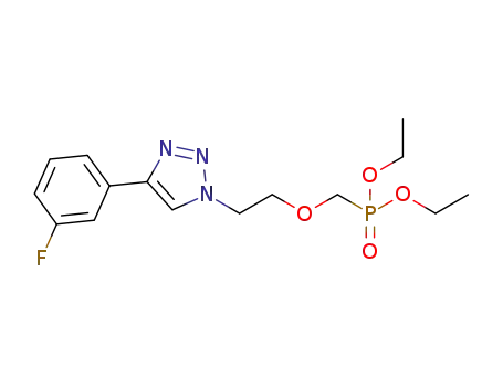 diethyl {2-[4-(3-fluorophenyl)-1H-1,2,3-triazol-1-yl]ethoxy}methylphosphonate