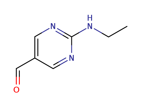 5-Pyrimidinecarboxaldehyde, 2-(ethylamino)- (9CI)