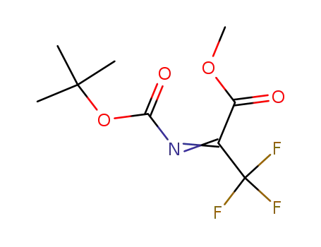 Molecular Structure of 126535-89-5 (METHYL 2-[TERT-BUTOXYCARBONYLIMINO]-3,3,3-TRIFLUOROPROPIONATE)