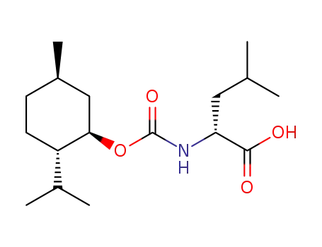 Molecular Structure of 1627153-13-2 (N-[(-)-menthoxylcarbonyl]-D-leucine)