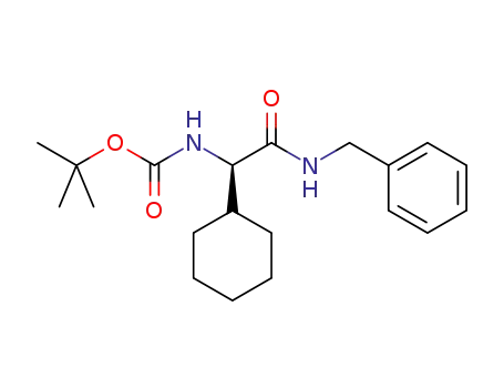 Molecular Structure of 1312306-59-4 ((R)-tert-butyl (2-(benzylamino)-1-cyclohexyl-2-oxoethyl)carbamate)