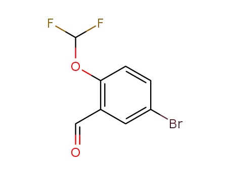Molecular Structure of 329269-64-9 (5-BROMO-2-(DIFLUOROMETHOXY)BENZALDEHYD)