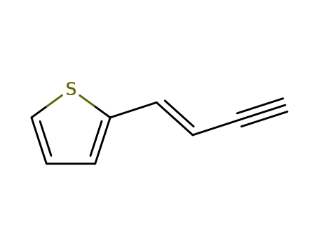 Molecular Structure of 134987-93-2 (Thiophene, 2-(1-buten-3-ynyl)-, (E)-)