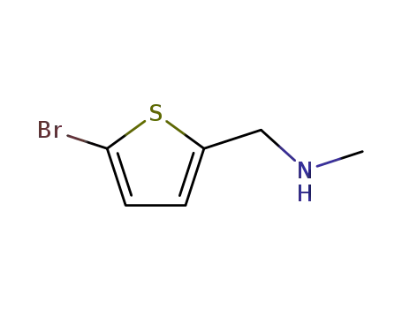 Molecular Structure of 90553-43-8 (N-[(5-BROMOTHIEN-2-YL)METHYL]-N-METHYLAMINE)