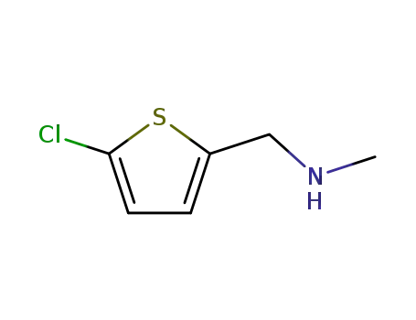 Molecular Structure of 70696-37-6 (N-[(5-CHLOROTHIEN-2-YL)METHYL]-N-METHYLAMINE)