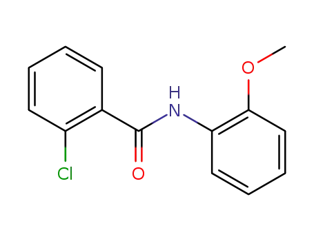 Molecular Structure of 7508-78-3 (2-Chloro-N-(2-Methoxyphenyl)benzaMide, 97%)
