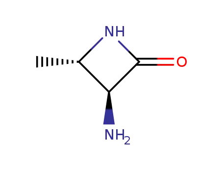 Molecular Structure of 87791-62-6 (2-Azetidinone,3-amino-4-methyl-,(3S,4S)-(9CI))