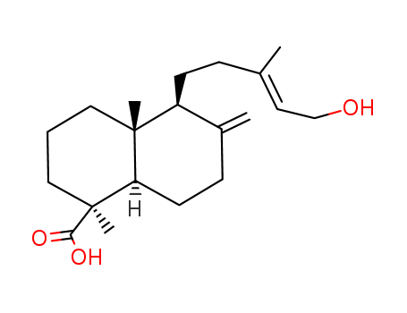 1-Naphthalenecarboxylic acid,decahydro-5-[(3E)-5-hydroxy-3- methyl-3-pentenyl]-1,4a-dimethyl-6-methylene-,(1S,4aS,5R,8aS)-