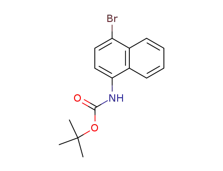 Molecular Structure of 168169-11-7 (Carbamic acid,N-(4-bromo-1-naphthalenyl)-, 1,1-dimethylethyl ester)