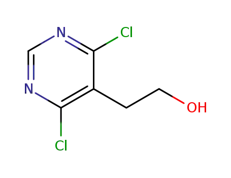 Molecular Structure of 853680-74-7 (2-(4,6-Dichloropyrimidin-5-yl)ethanol)