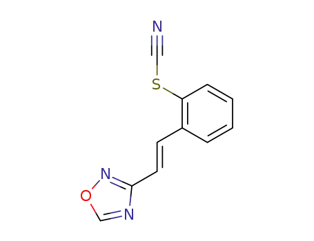 Thiocyanic acid, 2-[2-(1,2,4-oxadiazol-3-yl)ethenyl]phenyl ester, (E)-