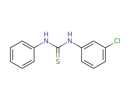 Molecular Structure of 4251-08-5 (Thiourea, N-(3-chlorophenyl)-N'-phenyl-)