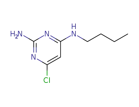 Molecular Structure of 5457-91-0 (N~4~-butyl-6-chloropyrimidine-2,4-diamine)