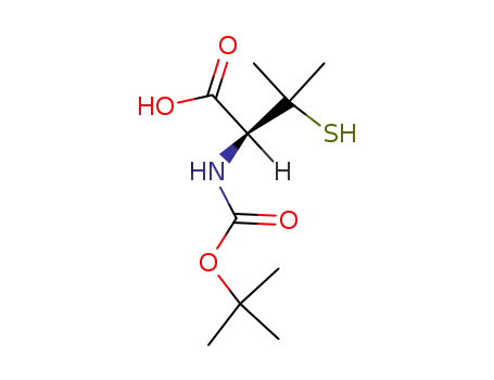 Molecular Structure of 119222-62-7 (Boc-D-Pen-OH)