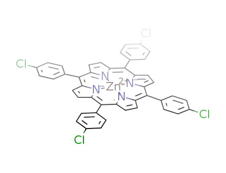 Molecular Structure of 29116-33-4 (5,10,15,20-tetrakis(4-chlorophenyl)porphyrinatozinc(II))