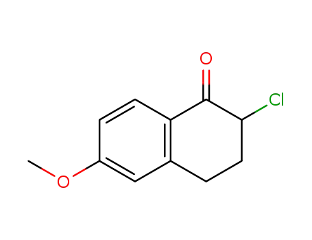 Molecular Structure of 35609-43-9 (2-chloro-6-methoxy-1-tetralone)