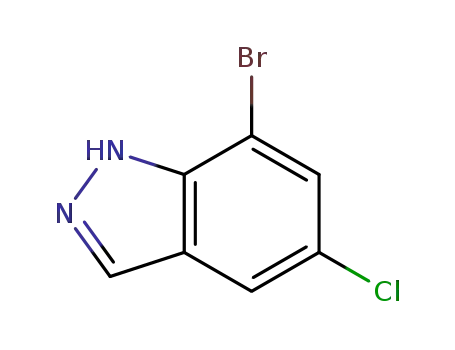 Molecular Structure of 875305-86-5 (7-Bromo-5-chloro-1H-indazole)