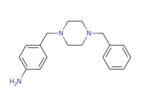 Molecular Structure of 422517-70-2 (4-(4-BENZYLPIPERAZIN-1-YLMETHYL)PHENYLAMINE)