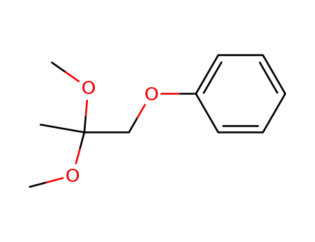 Molecular Structure of 18621-29-9 ((2,2-DIMETHOXY-PROPOXY)-BENZENE)