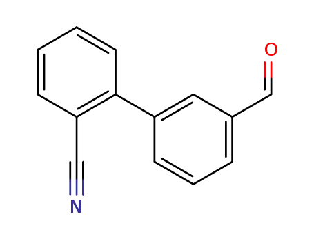 Molecular Structure of 400744-71-0 (3-(2-Cyanophenyl)benzaldehyde)