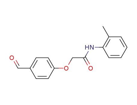 Molecular Structure of 17172-58-6 (Acetamide, 2-(4-formylphenoxy)-N-(2-methylphenyl)-)