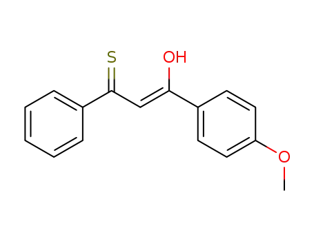 Molecular Structure of 76526-09-5 ((2Z)-1-(4-methoxyphenyl)-3-phenyl-3-sulfanylprop-2-en-1-one)