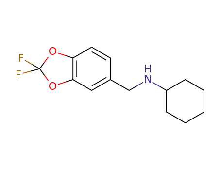 Molecular Structure of 1443830-94-1 (N-[(2,2-difluoro-1,3-benzodioxol-5-yl)methyl]cyclohexanamine)