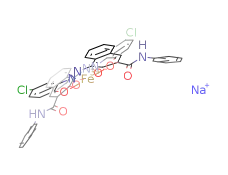 Molecular Structure of 125304-21-4 (Ferrate(1-),bis[4-[2-[5-chloro-2-(hydroxy-kO)phenyl]diazenyl-kN1]-3-(hydroxy-kO)-N-phenyl-2-naphthalenecarboxamidato(2-)]-, sodium (1:1))