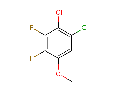 Molecular Structure of 1600530-34-4 (6-chloro-2,3-difluoro-4-methoxyphenol)