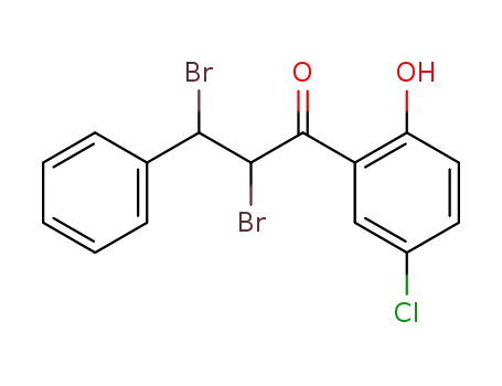 Molecular Structure of 6344-95-2 (2,3-dibromo-1-(5-chloro-2-hydroxyphenyl)-3-phenylpropan-1-one)