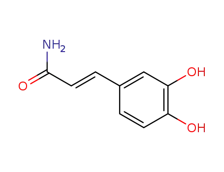 Molecular Structure of 1202-41-1 (3,4-Dihydroxycinnamamide)