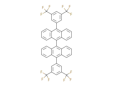 Molecular Structure of 1505456-00-7 (10,10'-bis[3,5-bis(trifluoromethyl)phenyl]-9,9'-bianthracene)
