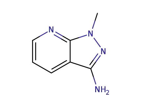 Molecular Structure of 72583-83-6 (1-Methyl-1H-pyrazolo[3,4-b]pyridin-3-ylamine)
