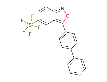 Molecular Structure of 1440512-00-4 (3-(biphenyl-4-yl)-5-(pentafluorosulfanyl)benzo[c]isoxazole)
