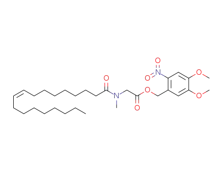Molecular Structure of 1413644-53-7 (4,5-dimethoxy-2-nitrobenzyl [methyl(oleoyl)amino]acetate)