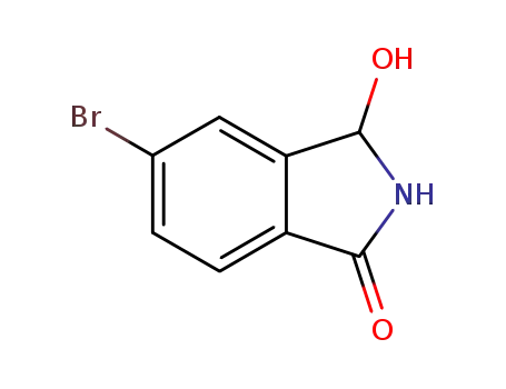 Molecular Structure of 573675-39-5 (5-bromo-3-hydroxyisoindolin-1-one)