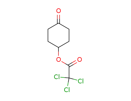Molecular Structure of 57307-54-7 (4-oxo-cyclohexyl trichloroacetate)