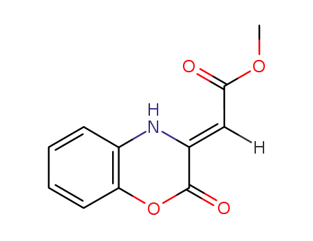 Molecular Structure of 66628-73-7 (methyl (2-oxo-2H-1,4-benzoxazin-3(4H)-ylidene)acetate)